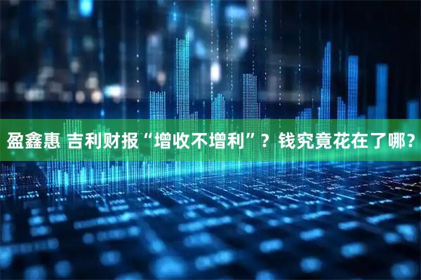 盈鑫惠 吉利财报“增收不增利”？钱究竟花在了哪？
